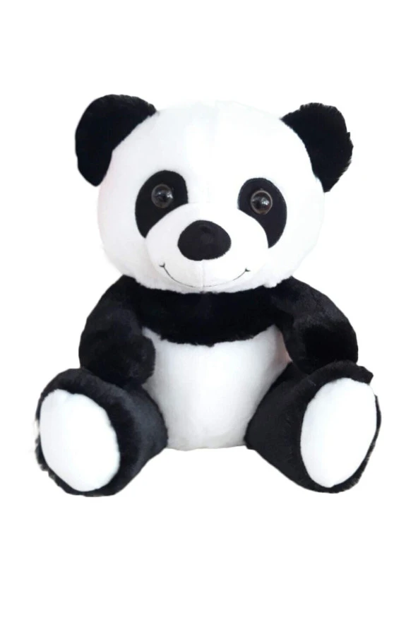 Siyah Beyaz Renk Sevimli Peluş Panda 45 Cm ürün görseli 1