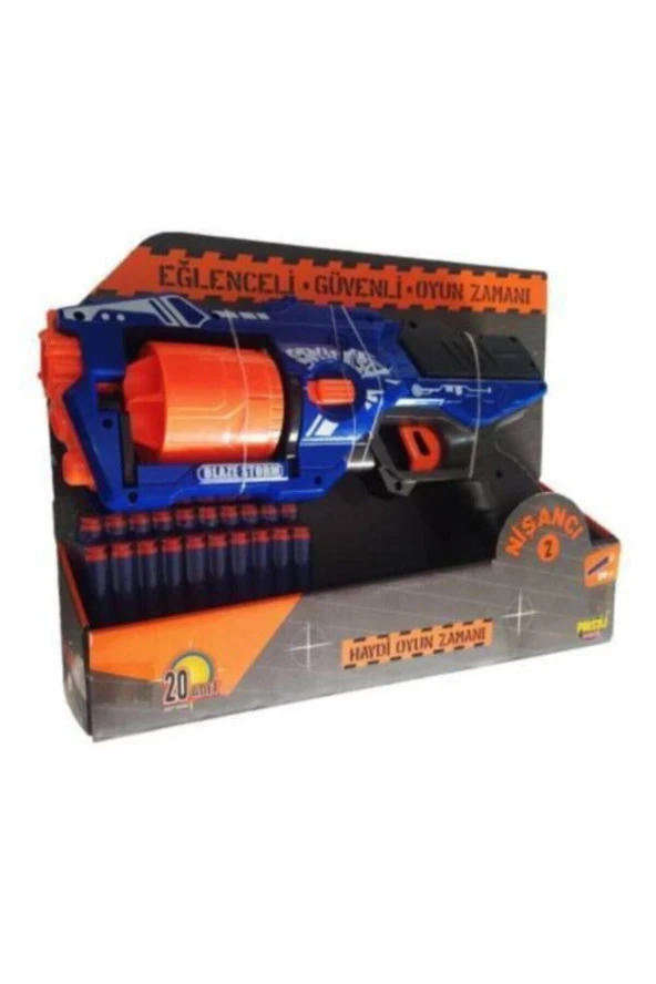 Stil Sünger Mermi Fırlatan Nişancı Oyuncak Blaze Storm Tabanca - 3