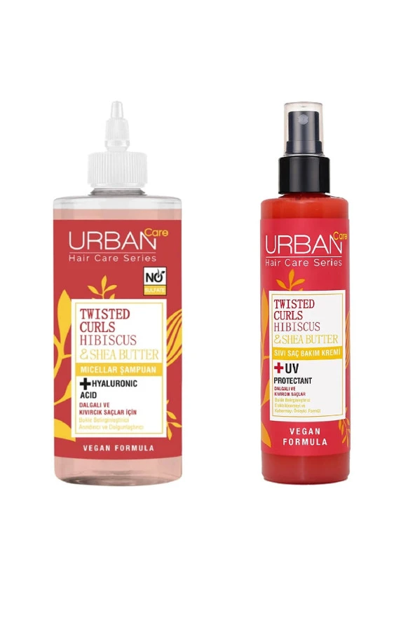 Micellar Hibiscus Kıvırcık Ve Dalgalı Saçlara Özel Şampuan 340ml-hibiscus Sprey 200ml 2'li Set