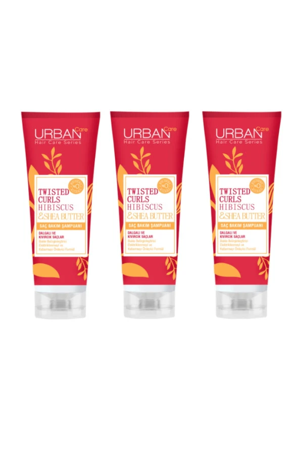 Hibiscus Ve Shea Butter Şampuan 250 ml 3 Adet
