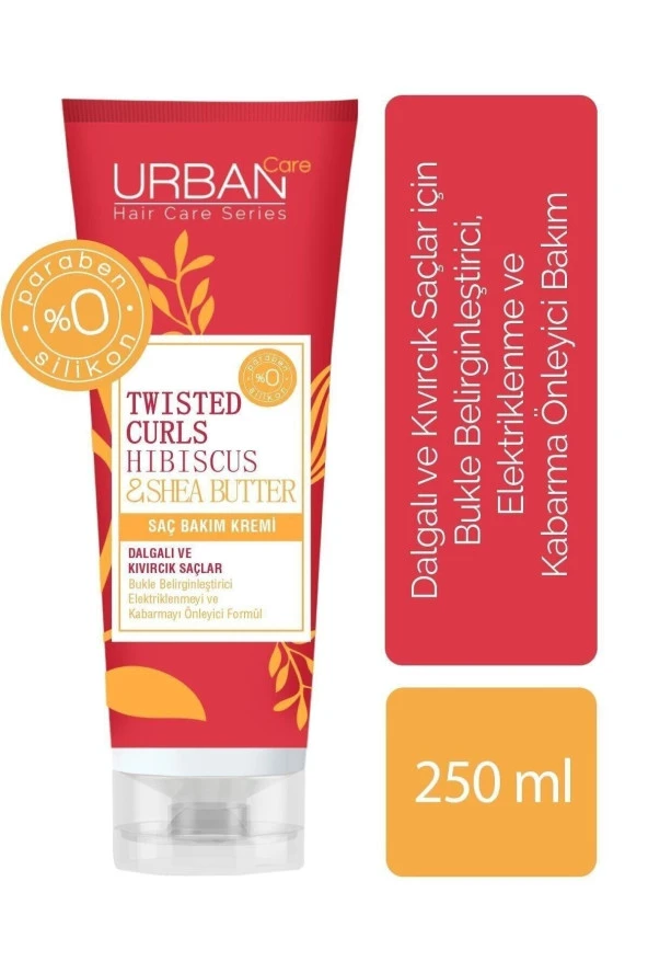 Twisted Dalgalı Saçlar Hibiscus & Shea Butter Saç Bakım Kremi 250.,ml