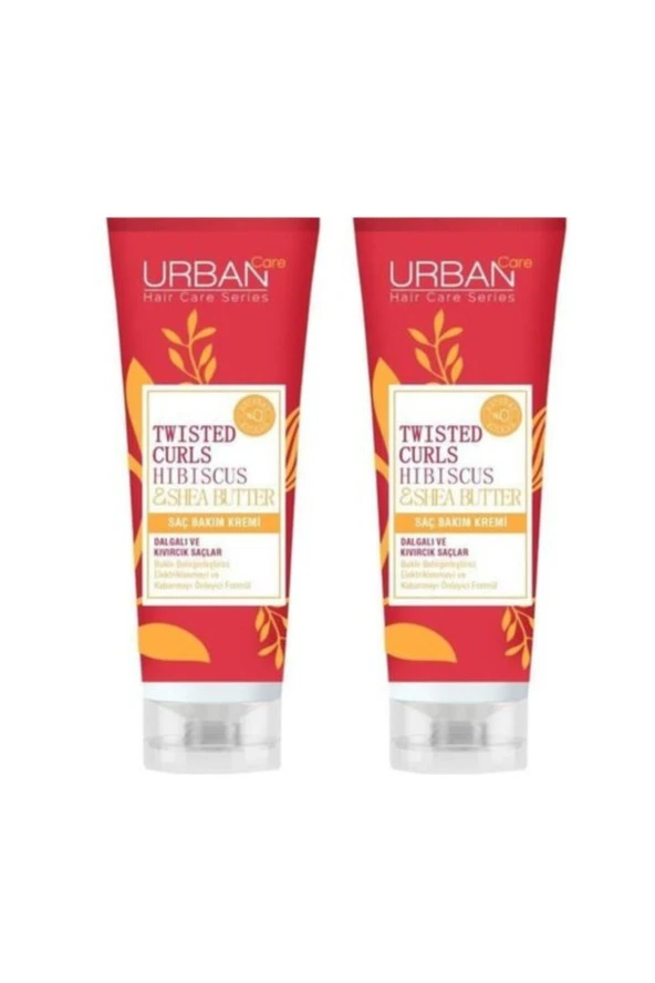 Twisted Curls Hibiscus & Shea Butter Bukle Beliginleştirici Saç Bakım Kremi 250 ml X2 Adet