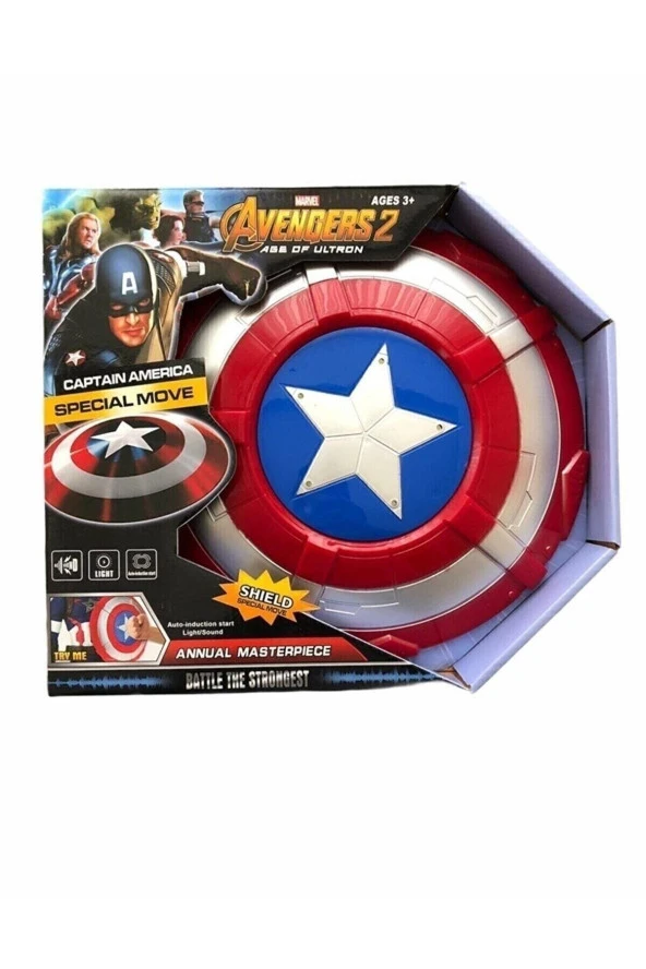 Kaptan Amerika Kalkanı Sesli Ve Işıklı Avengers Captian America Kalkanı - 5
