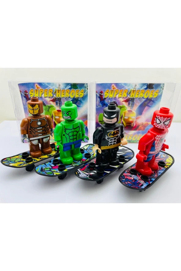 Kaykaylı Hulk Lego Karakteri Tekli Figür Set - 5