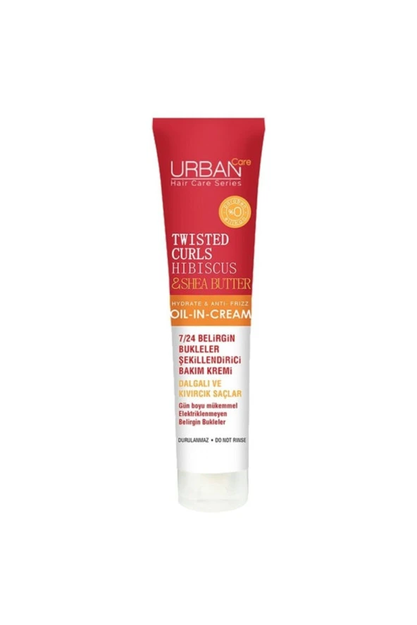 Twisted Curls Hibiscus & Shea Butter Durulanmayan Saç Bakım Kremi 175 Ml