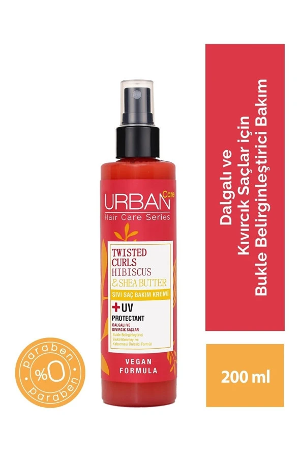 Twisted Curls Hibiscus & Shea Butter Sıvı Saç Bakım Kremi 200 _mll* …krem43