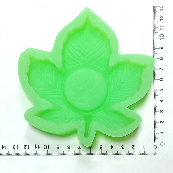 5 Adet - Asma Yaprağı - Beton Kalıp - Resim 6