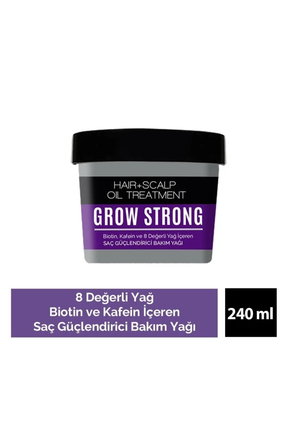 Expert Biotin Ve Kafein Grow Strong Saç Güçlendirici Bakım Yağı-vegan-240ml