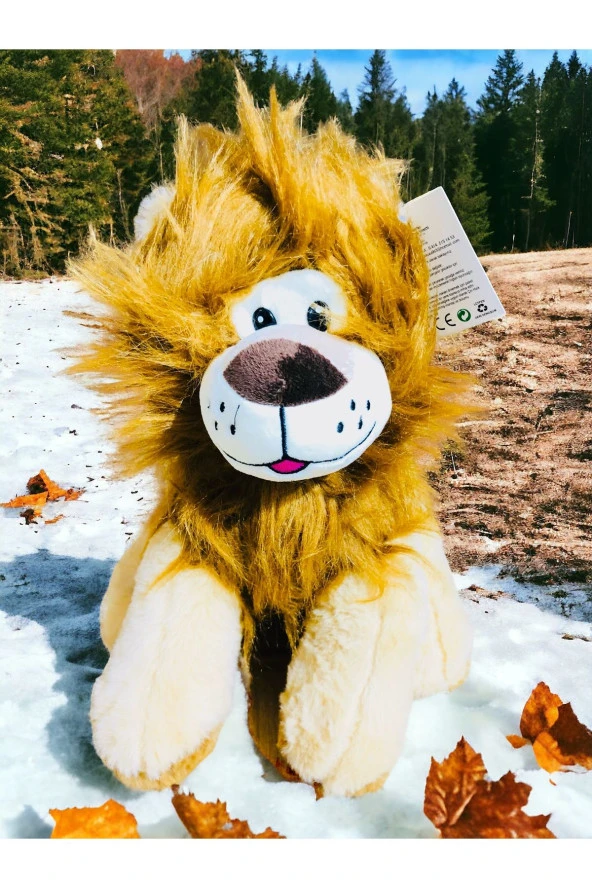 Aslan Peluş Oturan 35 Cm Sevimli Aslan Peluş Oyuncak - 1