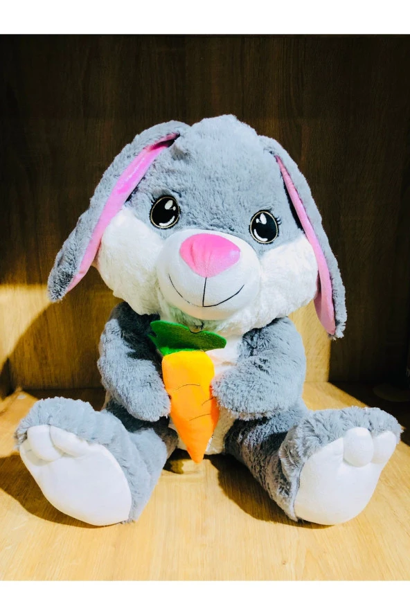 Tavşan Oturan Sevimli tavşan Peluş Oyuncak 80 cm