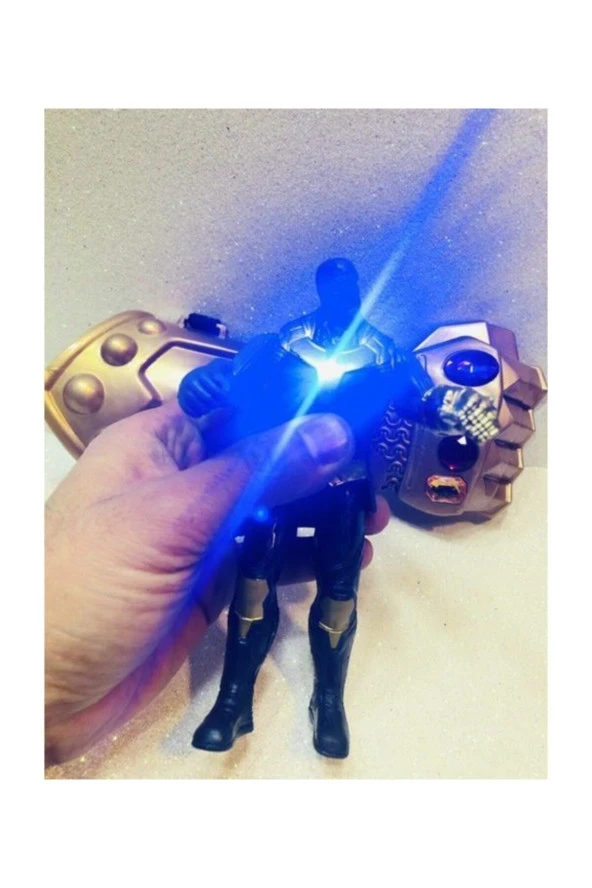 Mavi Işıklı Thanos Ve Eldiveni 2 Li Oyuncak Figür Thanos - 5