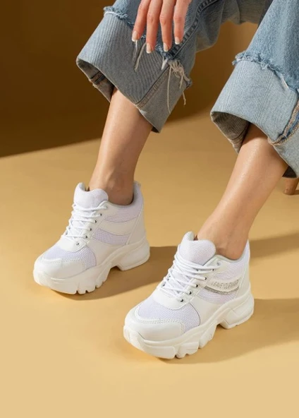 Filet 209 Gizli Topuklu Taban Sneaker Kadın Spor Ayakkabı - 7