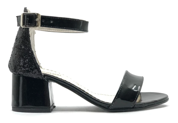 İremsu 9989 Tek bant Arkası Simli Topuklu Çocuk Ayakkabı - Resim 9