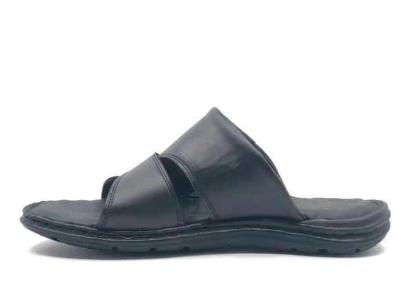 Asker 1920 %100 Hakiki Deri Erkek Full Ortapedik Terlik - Resim 3