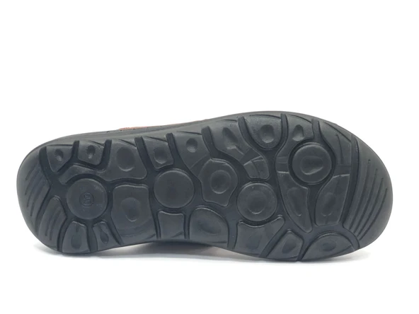 Kocamanlar %100 Hakiki Deri Tam Ortapedik Erkek Sandalet - 6