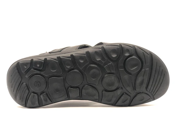 Kocamanlar %100 Hakiki Deri Tam Ortapedik Erkek Sandalet - 5