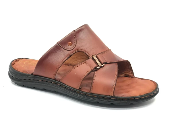 Asker 1920 %100 Hakiki Deri Erkek Full Ortapedik Terlik - Resim 8