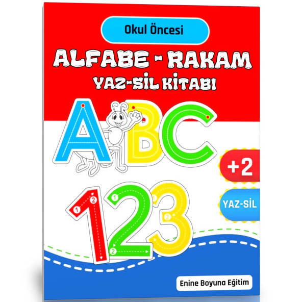 Okul Öncesi Alfabe-RAKAM YAZ-SİL Kitabı