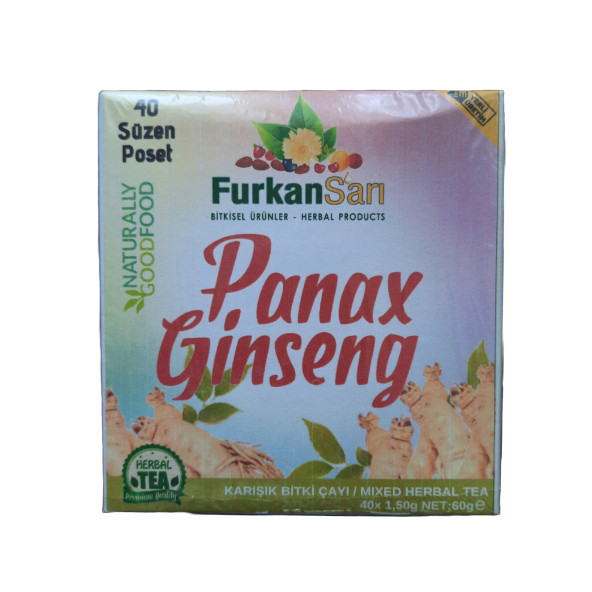 Furkan Sarı Ginseng Çayı 40 Adet Süzen Poşet