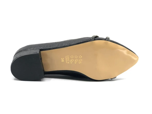 Mehtap Çift Şerit Taş Detaylı 4 cm Topuklu Kadın Klasik Ayakkabı - Resim 6