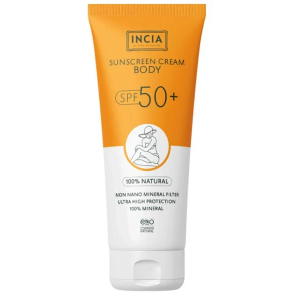 Incia Vücut İçin Doğal Güneş Kremi Spf 50 150 ml