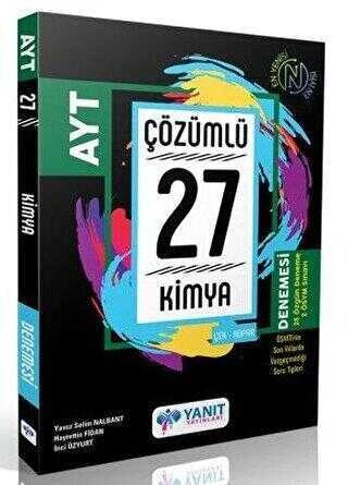 AYT Kimya Çözümlü 27 Deneme Yanıt Yayınları
