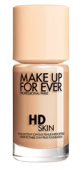 MAKE UP FOR EVER HD Skin 1R12 - Gözle görülmeyen uzun süre kalıcı fondöten 30 ML