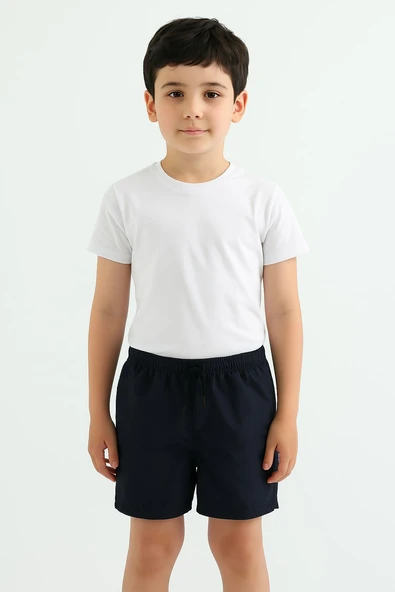 Erkek Çocuk Fileli Cepli Deniz Şortu ürün görseli 1
