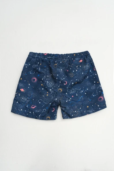 Erkek Çocuk Cepli Uzay Deniz Şortu - Resim 2