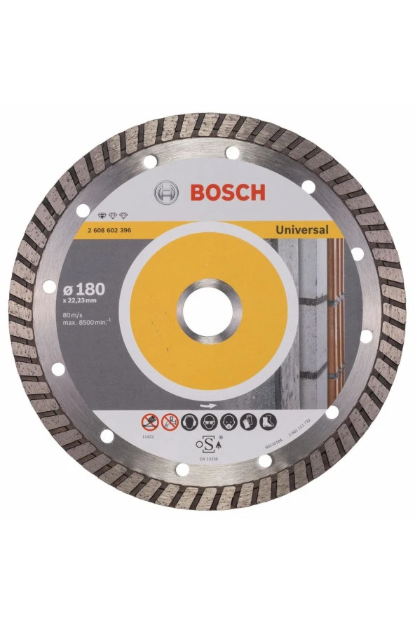 Bosch Standard For Universal Turbo 180 Mm Elmas Kesme Diski - 2608602396 - 2