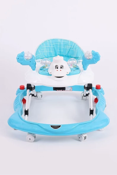 Jusso Vak Vak Stoperli Müzikli Yürüteç Turkuaz - 2