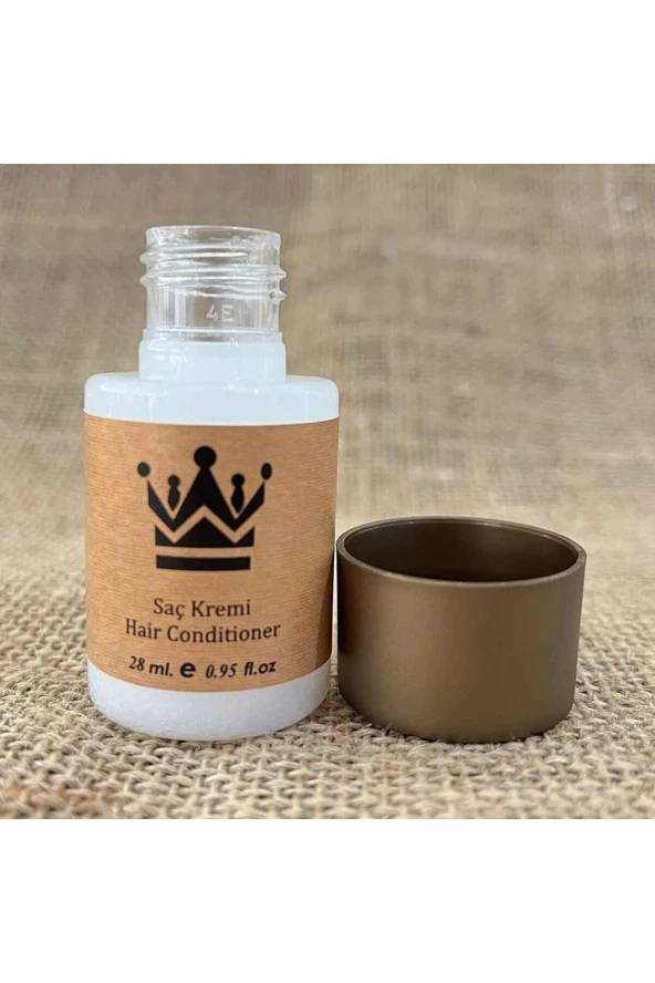 100 Adet Standart Otel Saç Kremi Geniş Kapak Kraft 30 ml Silindir Şişe Tek Kullanımlık Kullan At - Resim 2