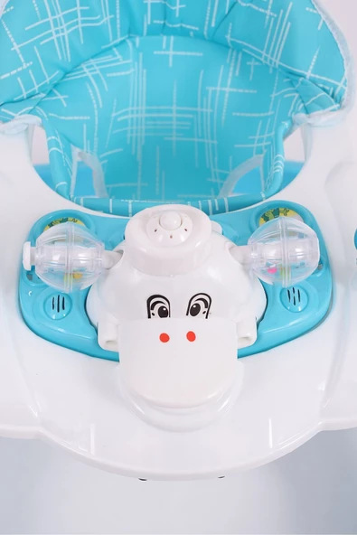 Jusso Vak Vak Stoperli Müzikli Yürüteç Turkuaz - 8