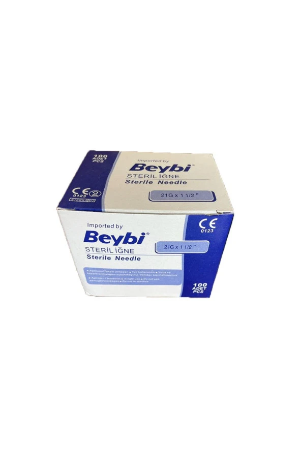 Beybi 21g X 11/2 Steril Yeşil Iğne Ucu 100 Adet 2x Kutu Fsm Medikal