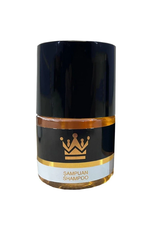 885 Adet Standart Otel Şampuanı Geniş Kapak Yaldızlı 50 Ml Silindir Şişe Tek Kullanımlık Kullan At ürün görseli 1