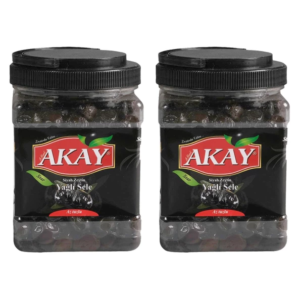 Akay Zeytin Star Yağlı Sele 1 Kg (cal :201-230) x 2 Adet