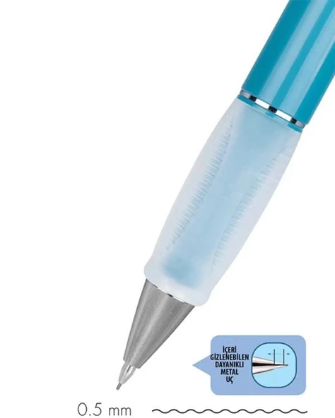 Serve Deep Mekanik Kurşun Kalem 0.5mm Okyanus Mavi - 3