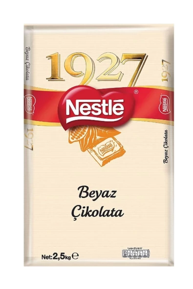 Nestle 1927 Beyaz Kuvertür Çikolata 2.5 kg