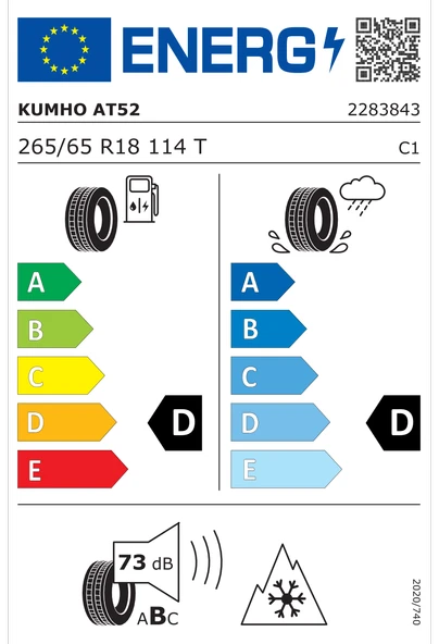 Kumho Road Venture AT52 265/65 R18 114T 4 Mevsim Lastik - 2023 - 4