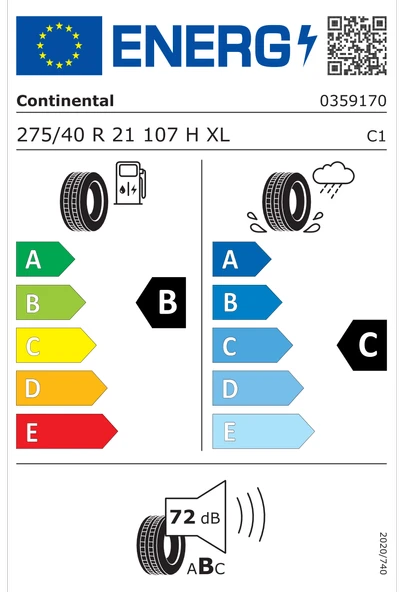 Continental CrossContact RX EV 275/40R21 107H XL FR Yaz Lastiği - 2022 - 10