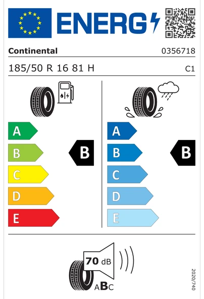 Continental EcoContact 5 185/50R16 81H Yaz Lastiği - 2022 - 4