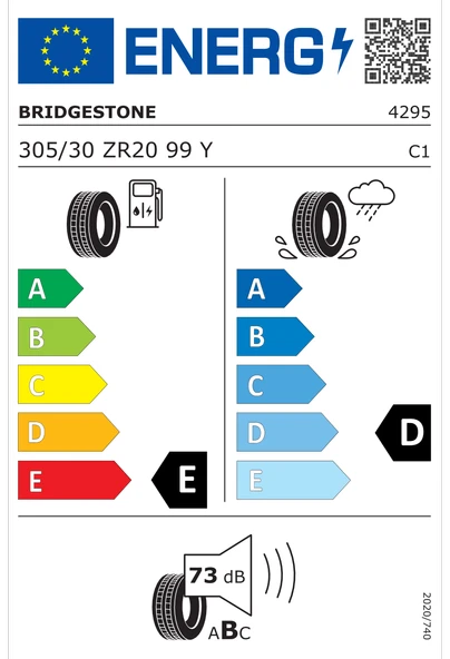 Bridgestone Potenza S001 305/30R20 99Y Yaz Lastiği - 2015 - Resim 27