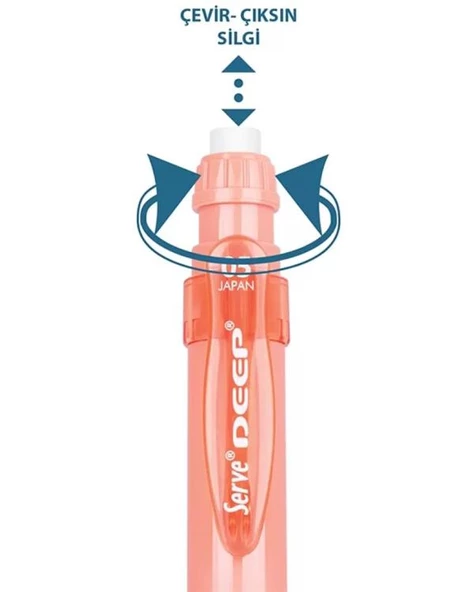 Serve Deep Mekanik Kurşun Kalem 0.5mm Mercan - 2
