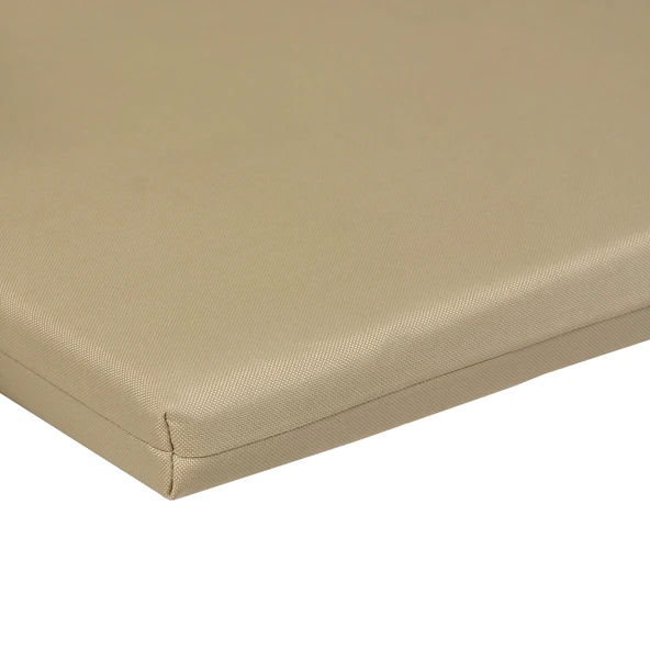 Xpermate Sandalye Minderi Su Itici Kumaş 40X40 cm Sünger Sırtlıklı Sandalye Minderi Bağcıklı Bej1 - 3
