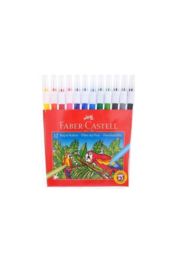 Faber-Castell Keçeli Kalem Yıkanabilir 12'Li