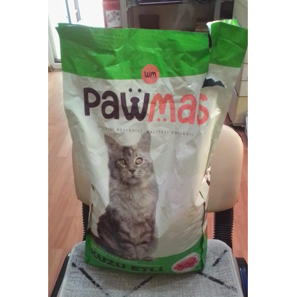 6KG LIK ORJİNAL PAKETİNDE - Pawmas Kuzu Etli Yetişkin Kedi Maması