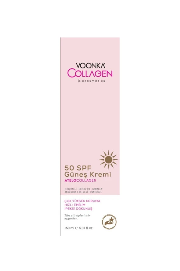 Voonka Biocosmetics Atelocollagen Güneş Kremi SPF50 150 ml