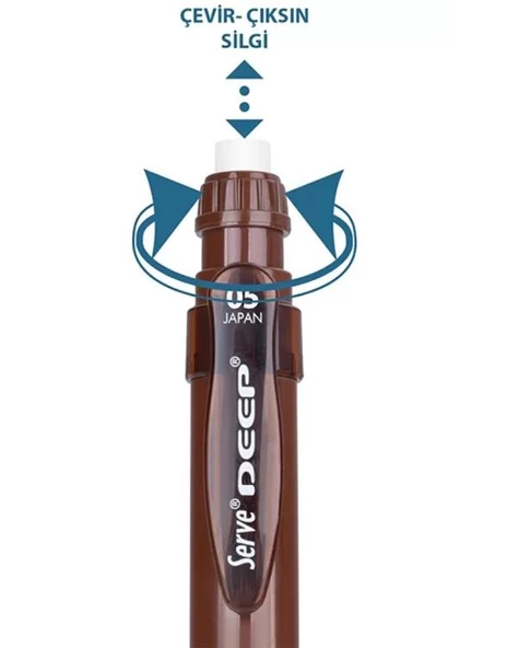 Serve Deep Mekanik Kurşun Kalem 0.5mm Toprak Kahverengi - 2