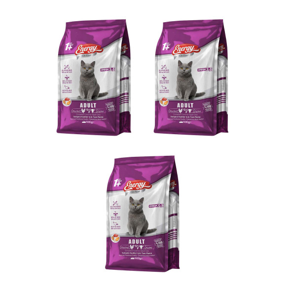 Cat Food Energy 500 g Gurme Yetişkin Kedi Maması