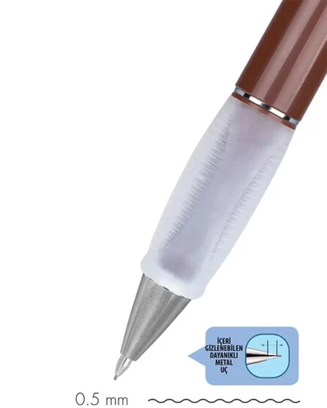 Serve Deep Mekanik Kurşun Kalem 0.5mm Toprak Kahverengi - 3